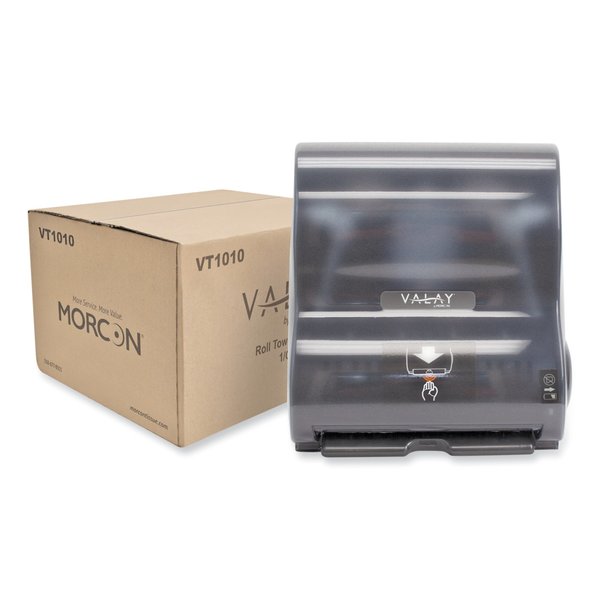 Morcon Paper Valay Hardwound Towel Dispenser, 13 1/4 x 14 1/4 x 9, Black VT1010